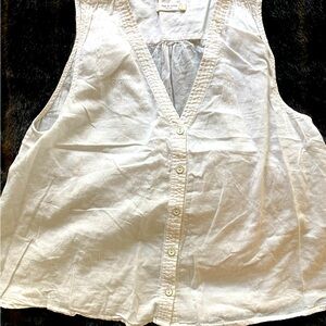 Rag & Bone casual cotton summer sleeveless button up